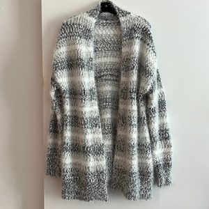 White Black and grey Cardigan